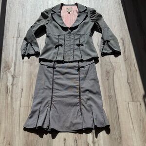 Nanette Lepore Pink Lined black & white gingham
Suit